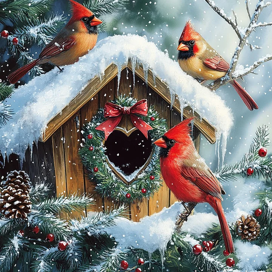 Charmig vinterscen - DiamantmåLning