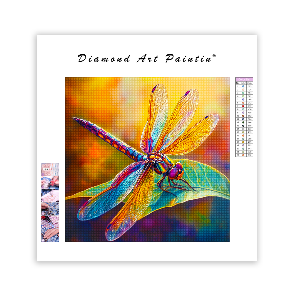 FäRgrik Dragonfly - DiamantmåLning