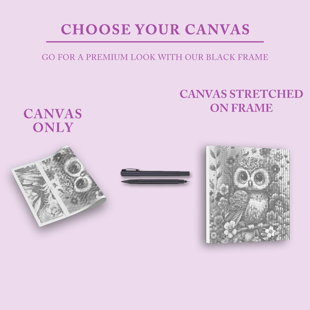 Mjuk och söt babyuggla - Prickmålning