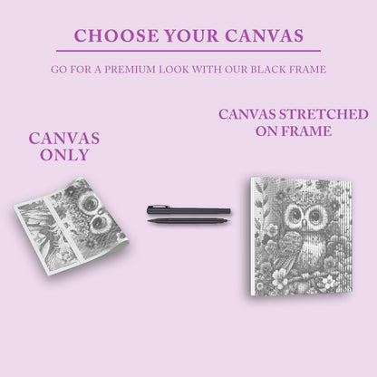 Mjuk och söt babyuggla - Prickmålning