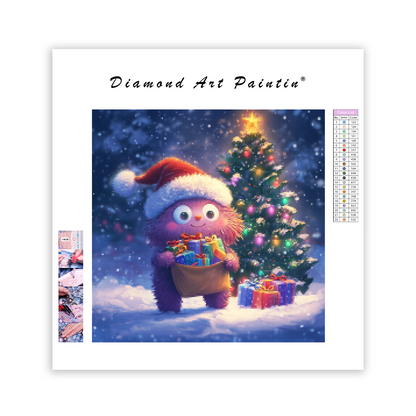 Jultomtens djurgåva - Diamantmålning
