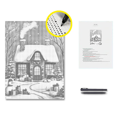Julhuset – Punktmålning