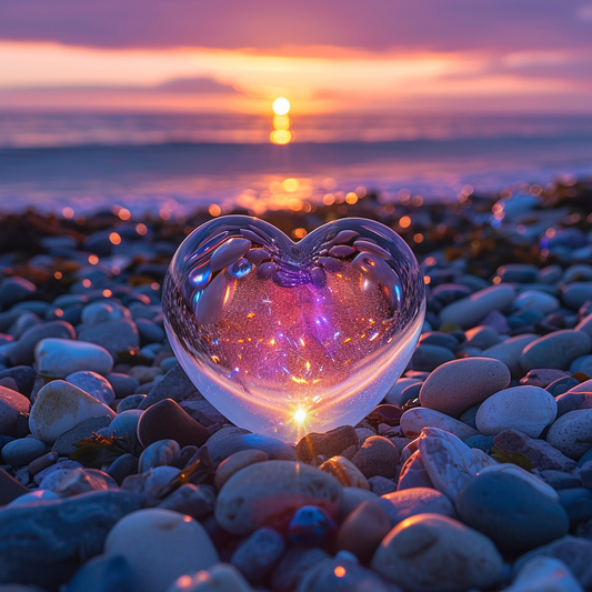 Love Stone On The Beach - DiamantmåLning