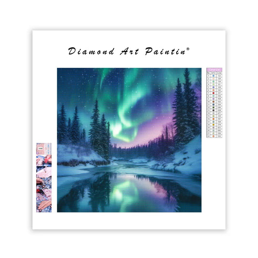 Aurora Vinterunderland - Diamantmålning