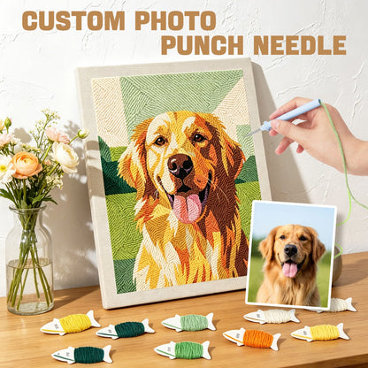 Personligt foto – Punch needle-broderi