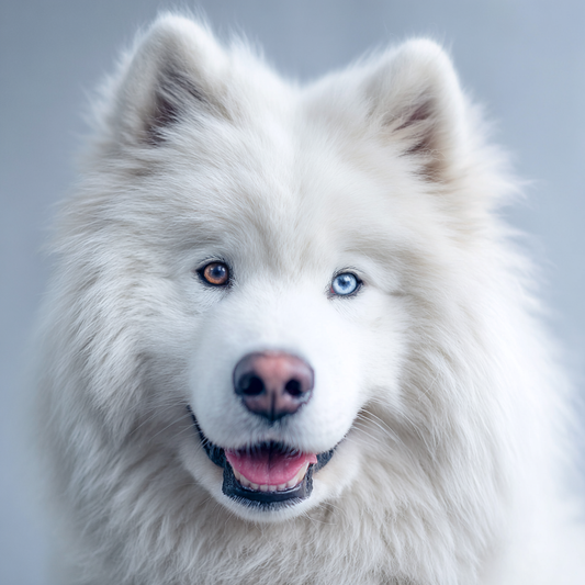 Samojed med milt leende – Diamantmålning