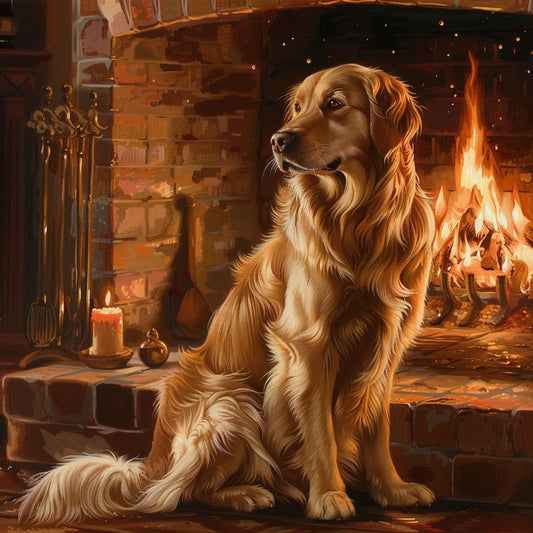 Golden Retriever Dog - DiamantmåLning