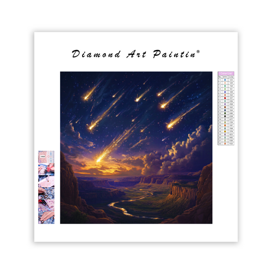 Meteorregn på himlen - Diamantmålning