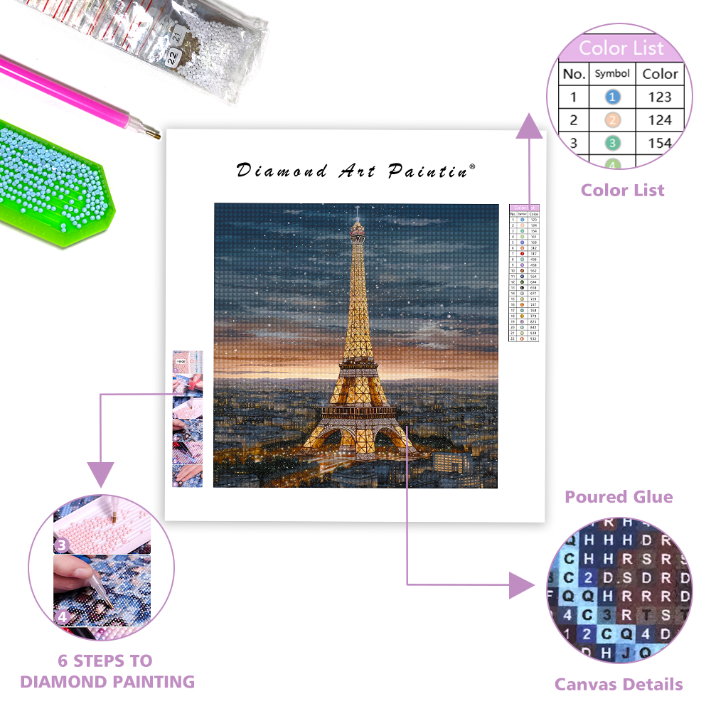 Eiffel Tow- DiamantmåLning
