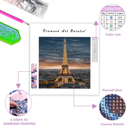 Eiffel Tow- DiamantmåLning