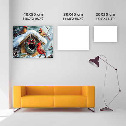 Charmig vinterscen - DiamantmåLning