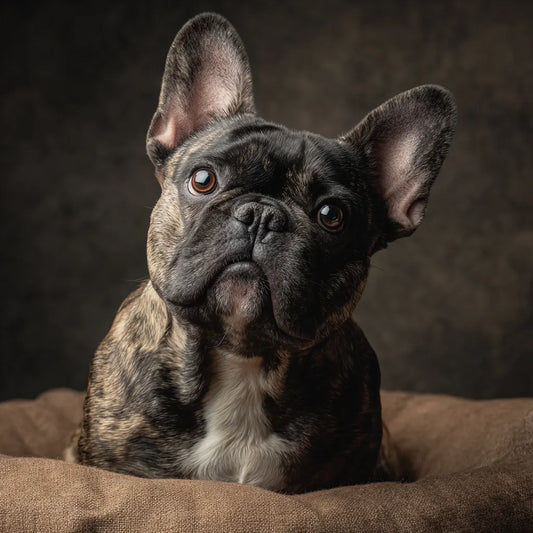 Fransk bulldogg med kärleksfull blick – Diamantmålning