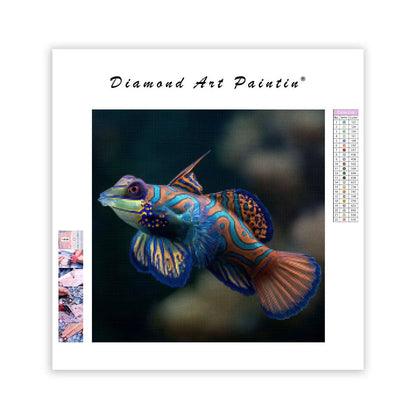 Mandarinfiskens elegans – Diamantmålning