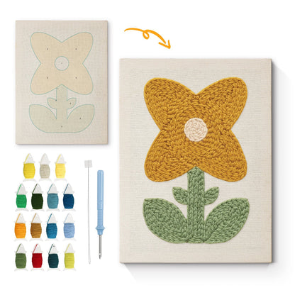 Glad ananas – Punch needle-broderi