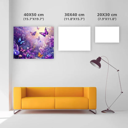 Vibrant Violet Garden - DiamantmåLning