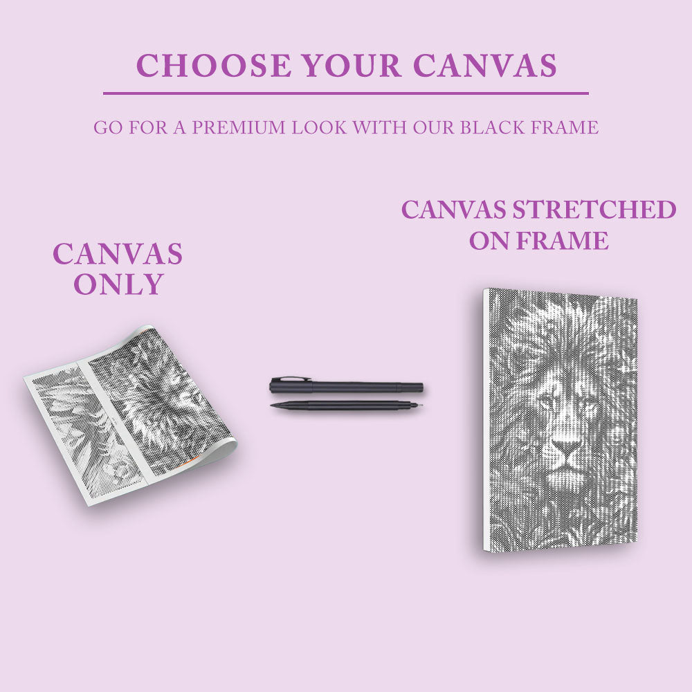 Lövverk och lejonraseri - Prickmålning