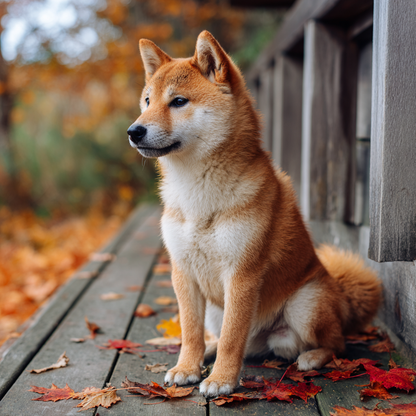 Eftertänksam shiba inu – Diamantmålning