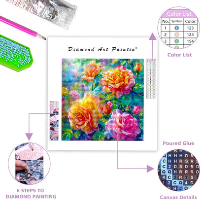 Dew Rose - DiamantmåLning