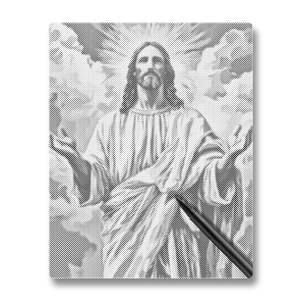 Gudomligt ljus - Prickmålning