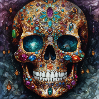 Skull Prydd - DiamantmåLning