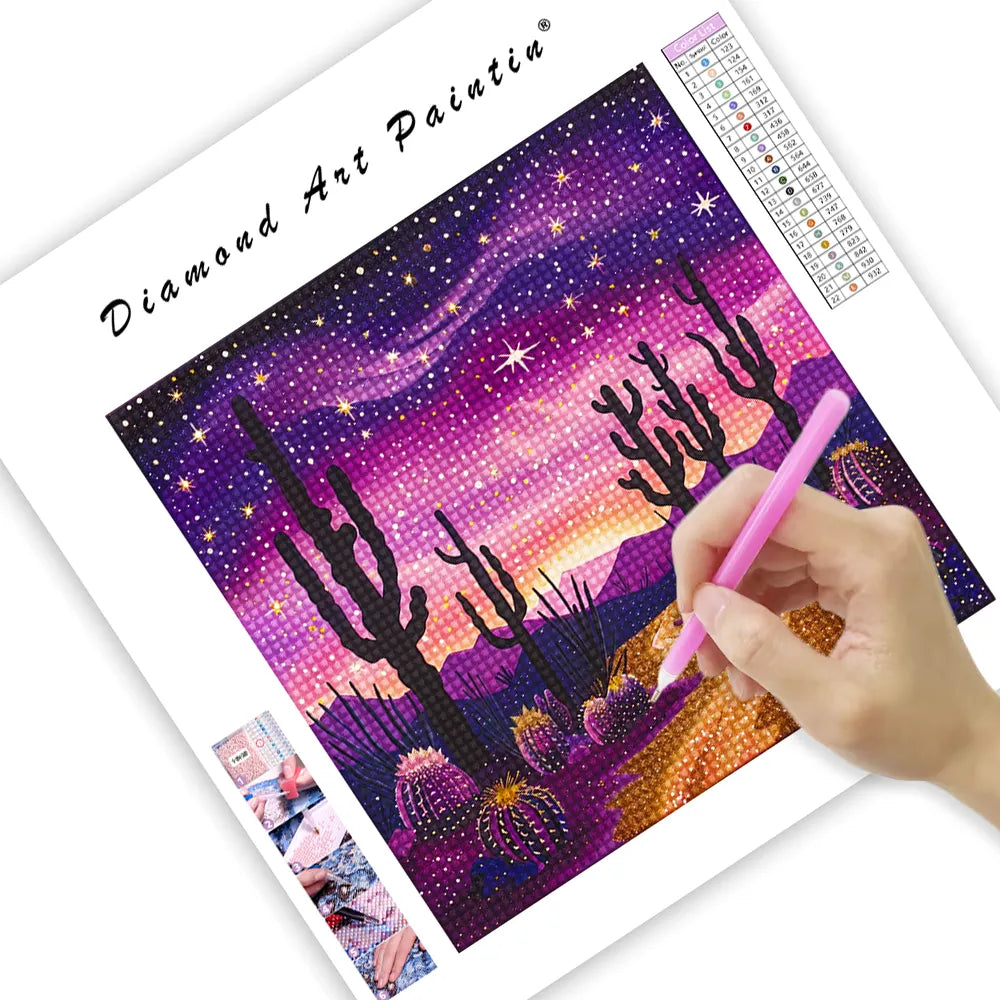 Desert Cactus - DiamantmåLning