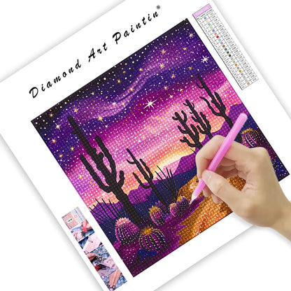 Desert Cactus - DiamantmåLning