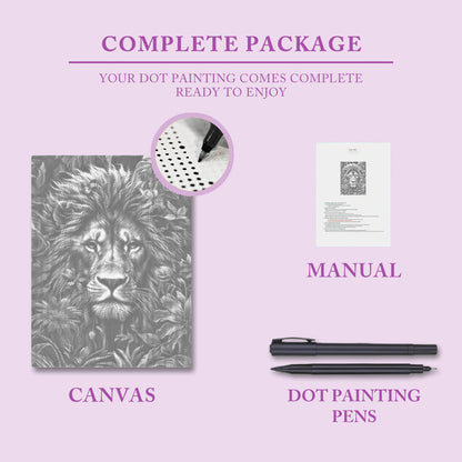 Lövverk och lejonraseri - Prickmålning