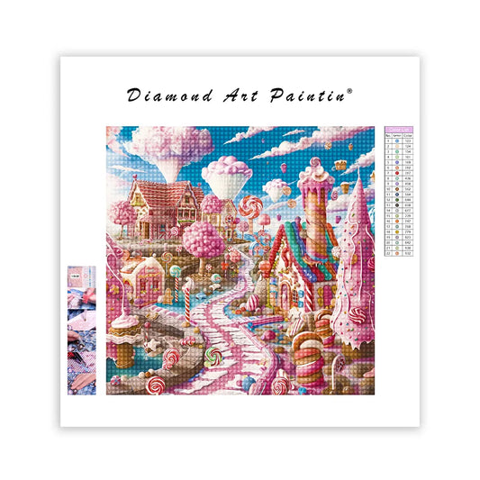 Pink Candy Paradise - DiamantmåLning