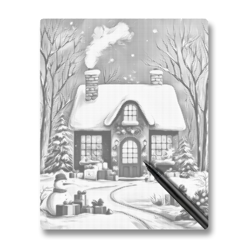 Julhuset - Prickmålning