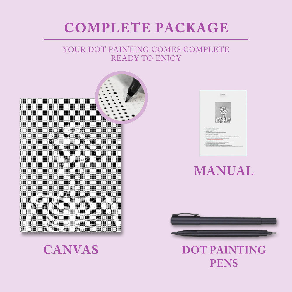 Leende skalle - Prickmålning