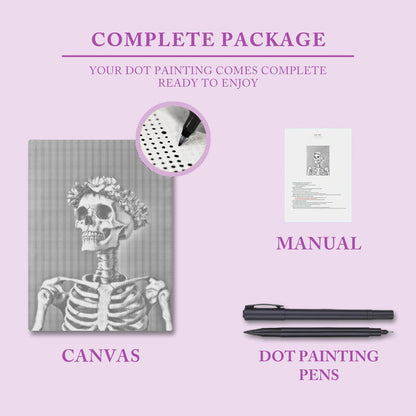 Leende skalle - Prickmålning