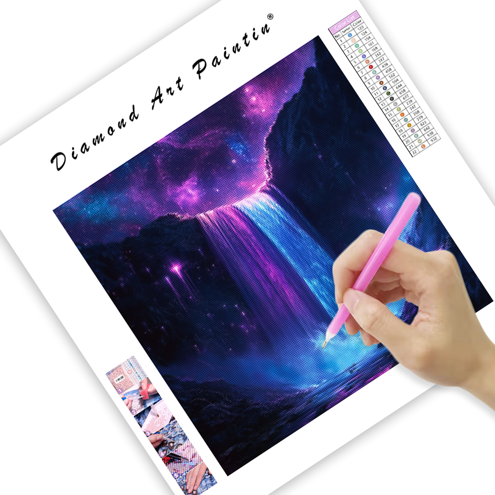 Kosmiskt vattenfall - Diamantmålning