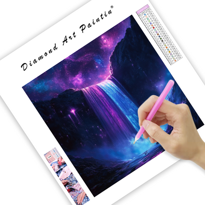 Kosmiskt vattenfall - Diamantmålning