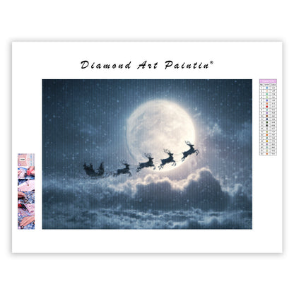 Jultomtens slädfärd – Diamantmålning