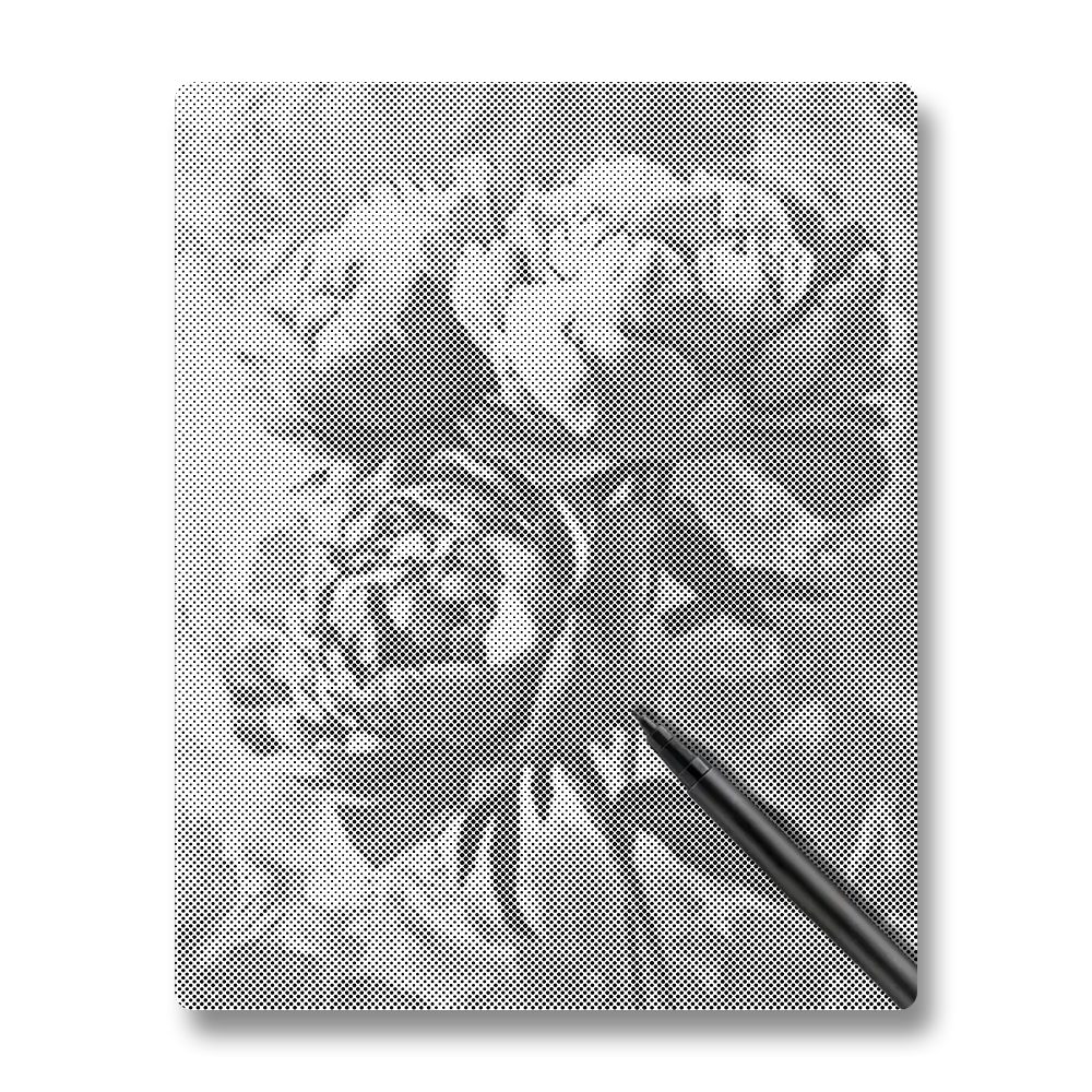 Rosa pion - Prickmålning