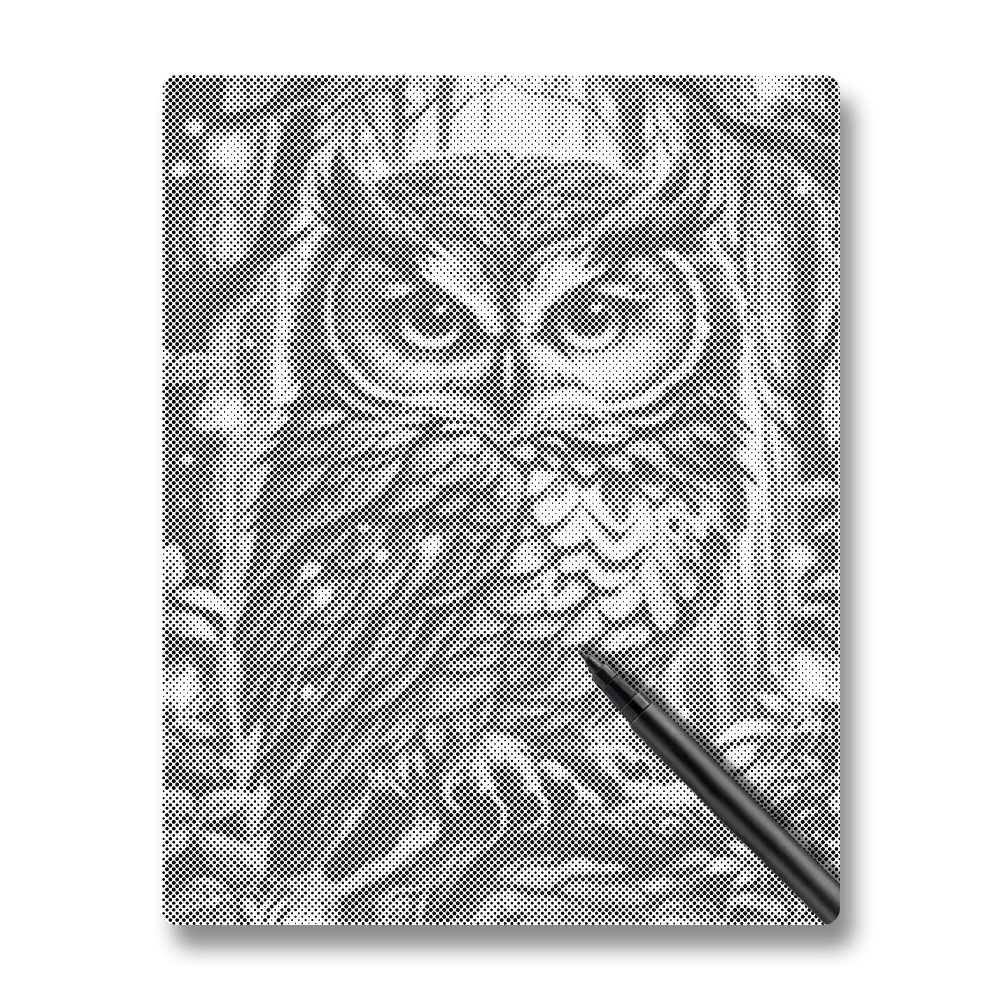 Blå Uggla - Prickmålning