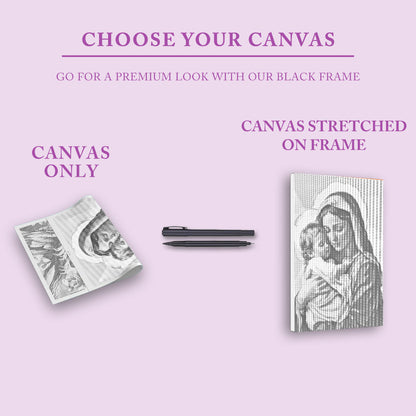 Helig omfamning - Prickmålning