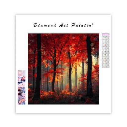 Höstskog - Diamantmålning