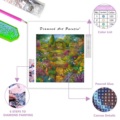 Vibrant Garden - DiamantmåLning
