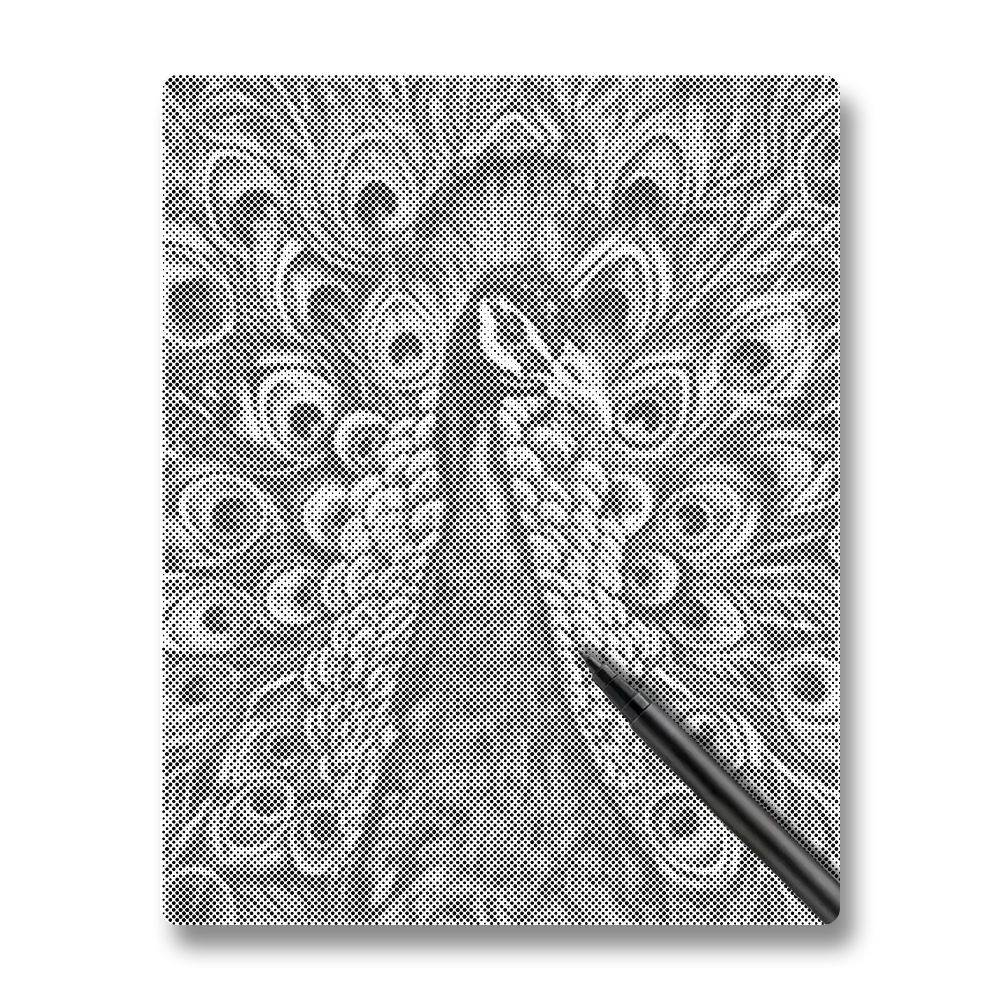 Påfågel - Prickmålning