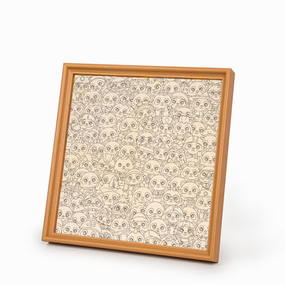 Panda - Träpussel med målarbilder