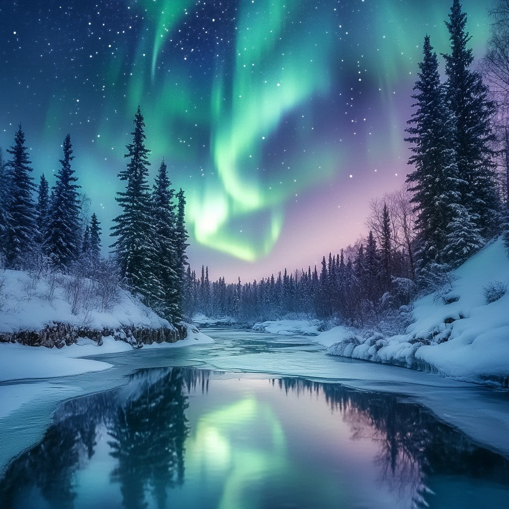 Aurora Vinterunderland - Diamantmålning