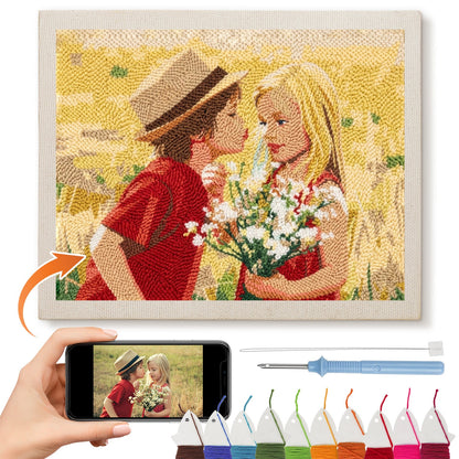 Personligt foto – Punch needle-broderi