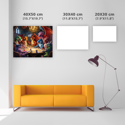 Drakens kortspel - Diamond Painting