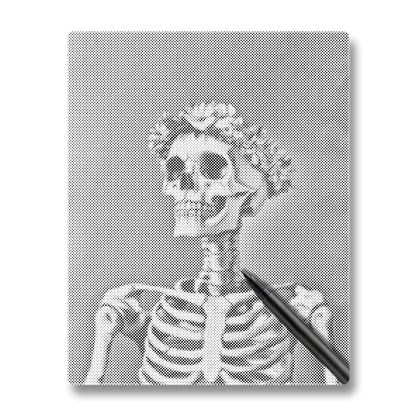 Leende skalle - Prickmålning