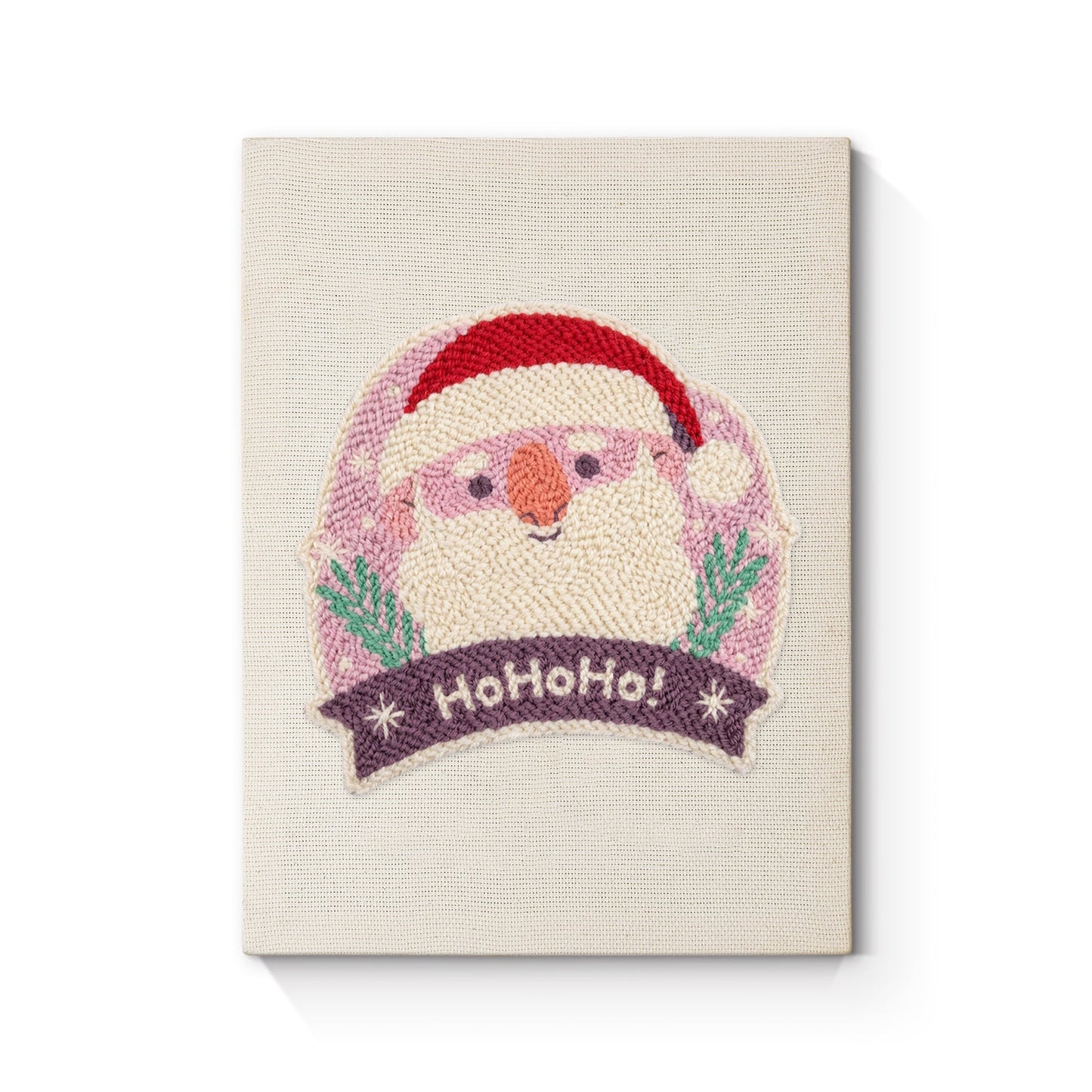 Ho ho ho-jultomte – Punch needle-broderi