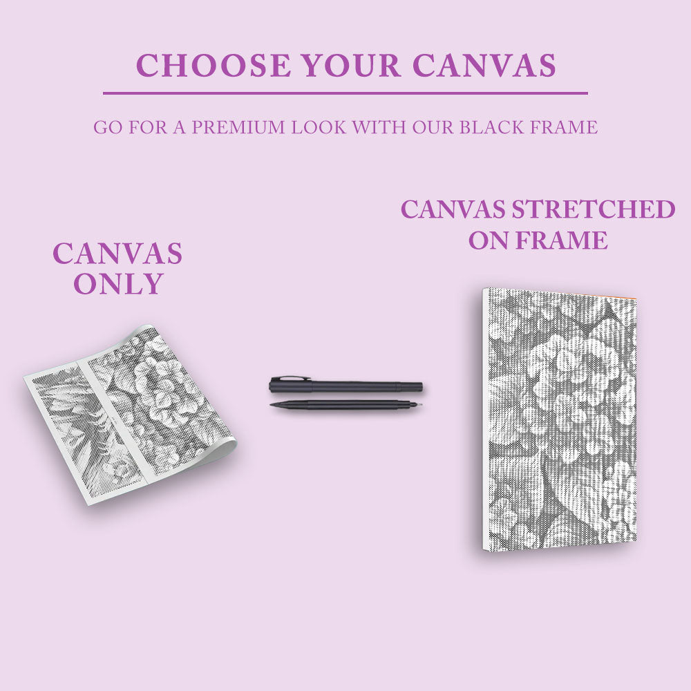 Hortensior i grupper - Prickmålning