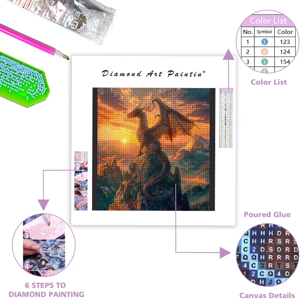 Dusk Dragon - DiamantmåLning