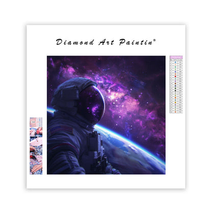 Astronaut i nebulosa – Diamantmålning