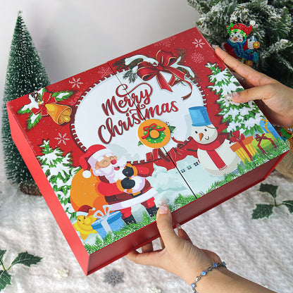 Diamantmålning Julmysterie Presentask-Röd-2
